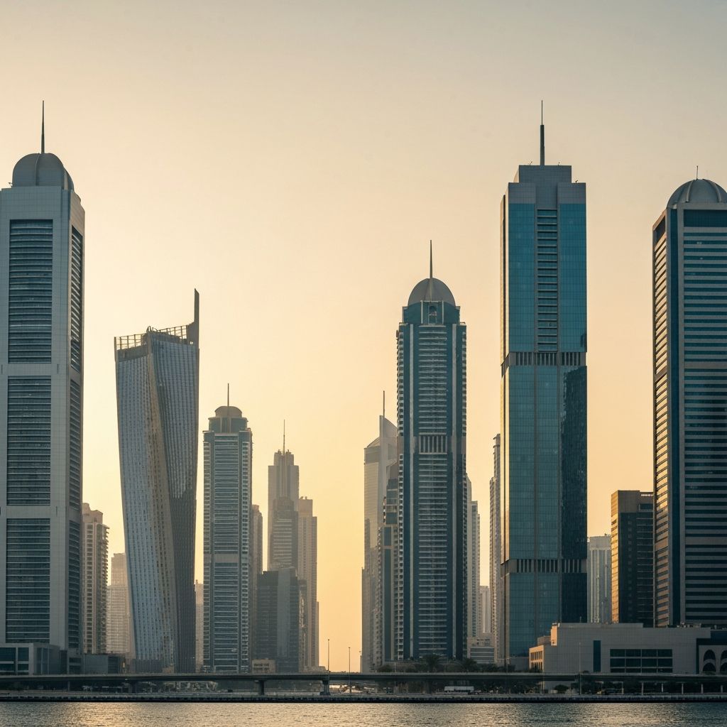Dubai business skyline