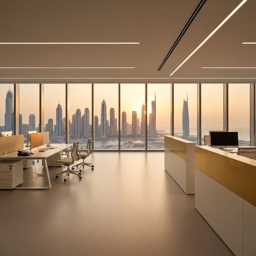 Professional UAE office environment